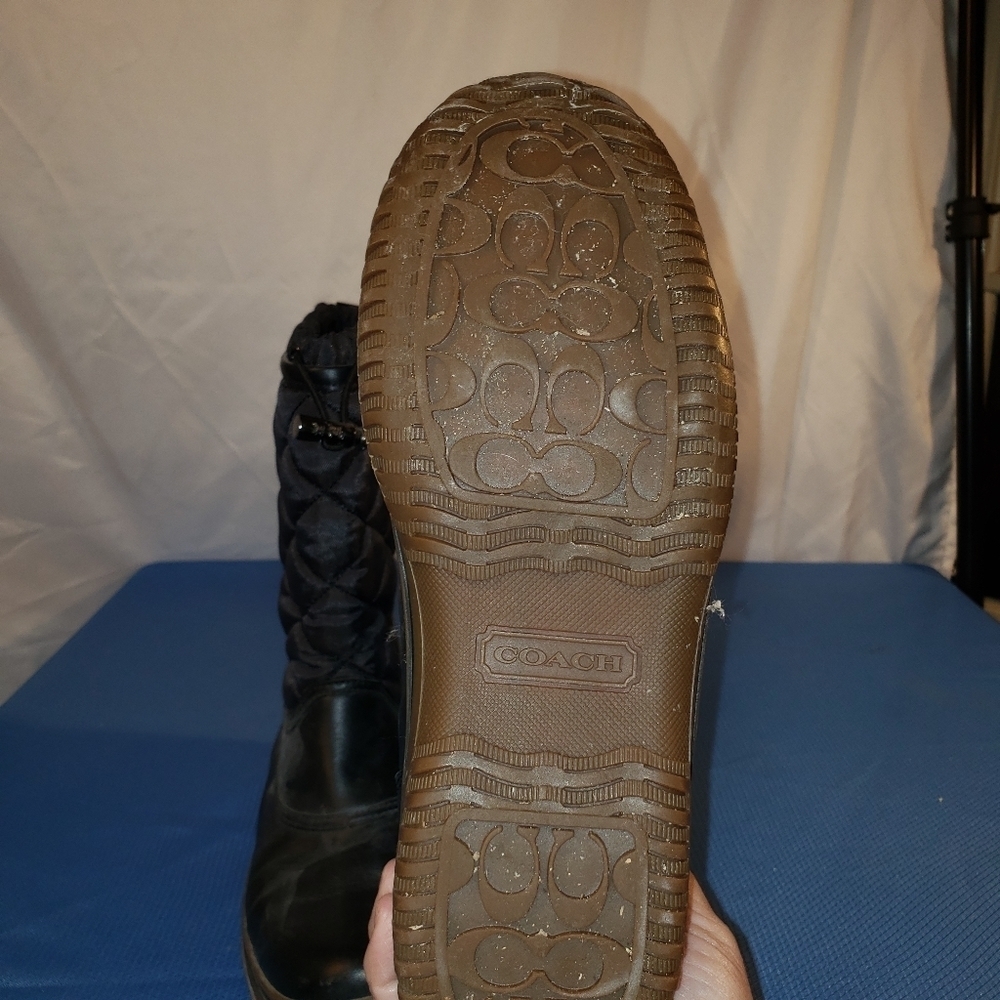 Ladies COACH Samara Snow Boots in Black - 7.5 - Picture 5 of 6